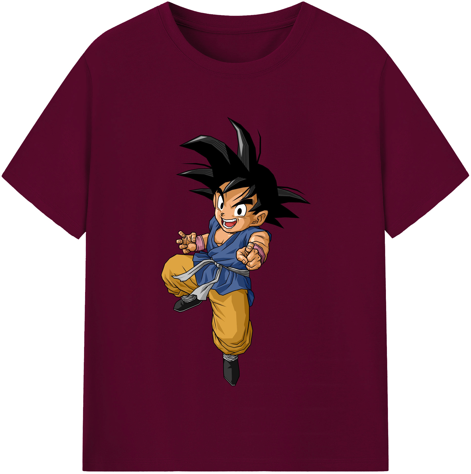 （画像用） ドラゴンボール 孫悟空（そん ごくう）Son Goku カカロット DRAGON BALL Kakarotto レディースカジュアルプリントTシャツ（綿100％）